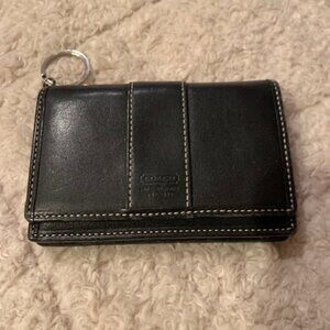 Coach ladies wallet, black leather